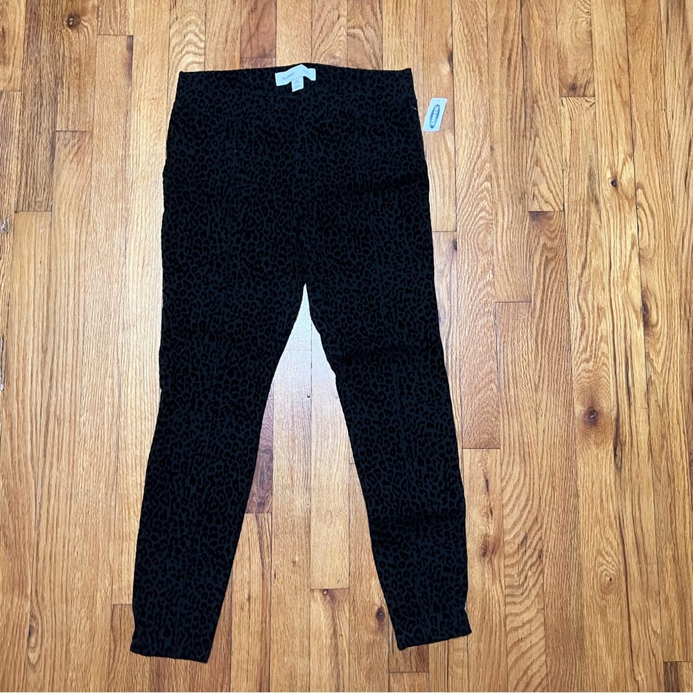 Old Navy Leopard print Stevie pants SZ:M petite NTW